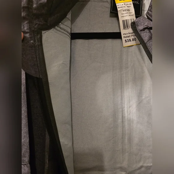 Mens Medium - Holloway Raider Light Weight Jacket Grey/Black - Picture 3 of 4